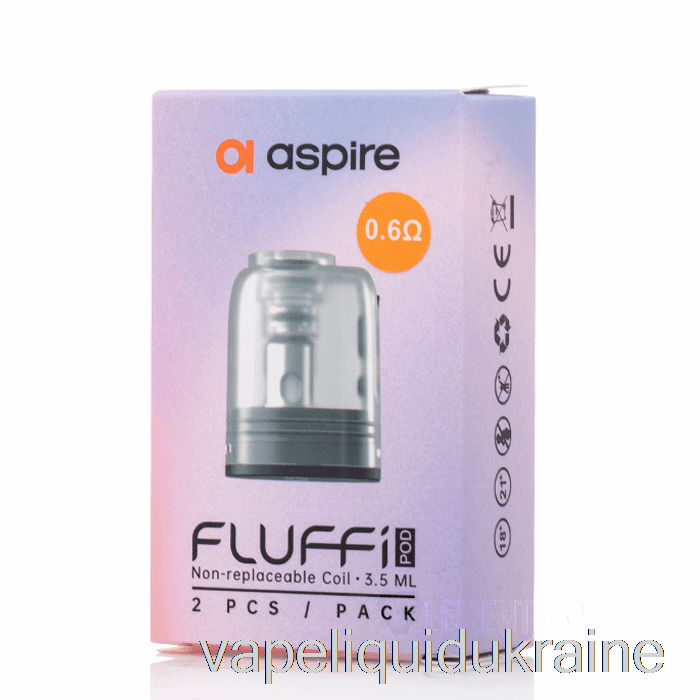 Vape Liquid Ukraine Aspire Fluffi Replacement Pods 0.6ohm Fluffi Pods